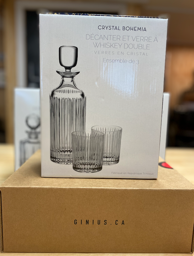 Bohemia Crystal Carafe + 2 OLD FASHIONED