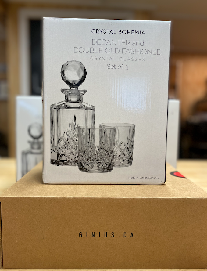 Bohemia Crystal Carafe + 2 OLD FASHIONED