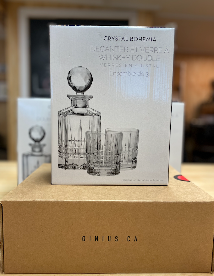 Bohemia Crystal Carafe + 2 OLD FASHIONED