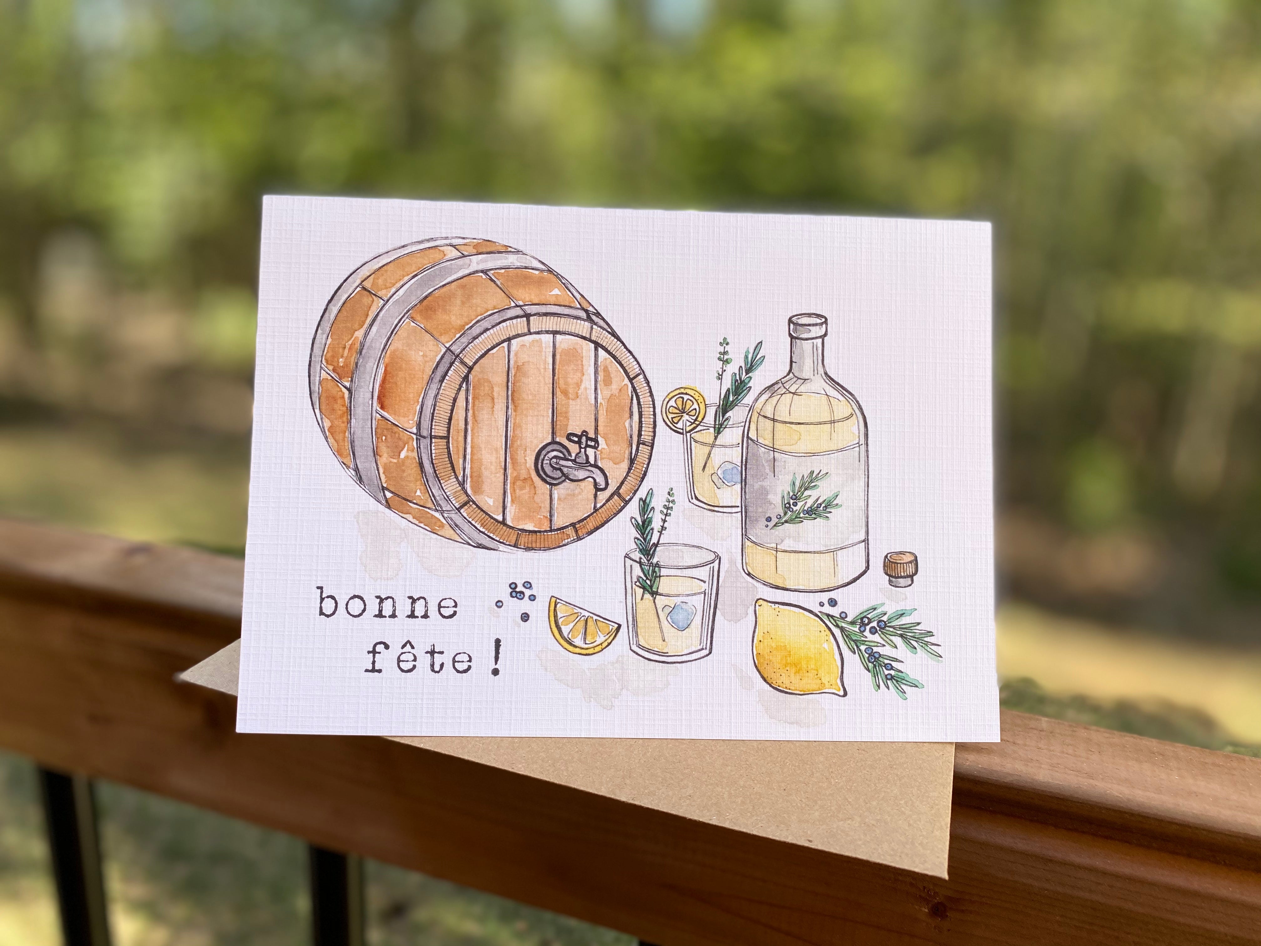 Watercolor greeting card