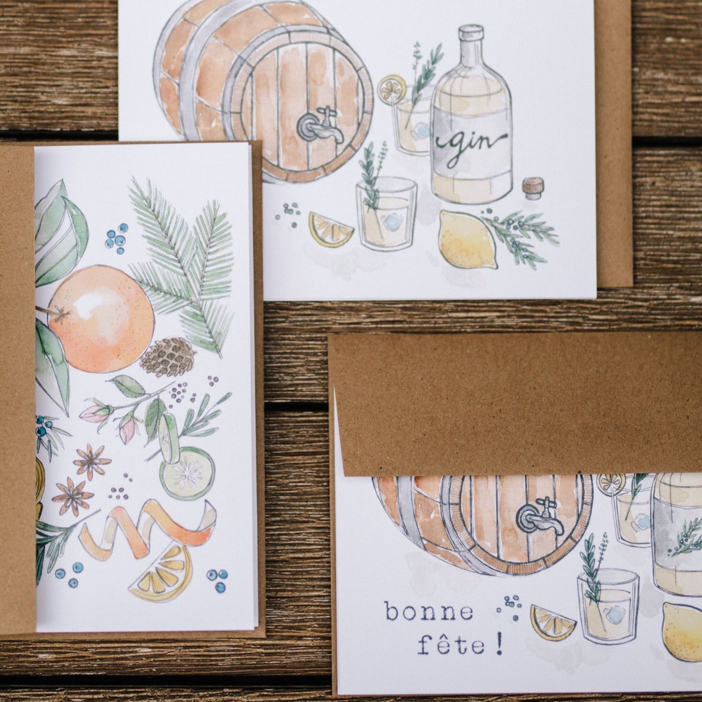 Watercolor greeting card
