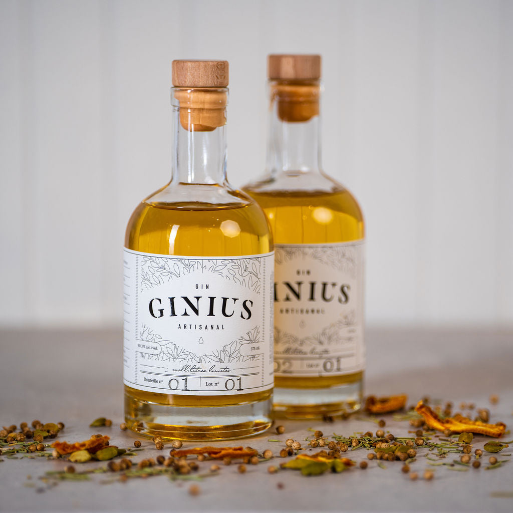 Bouteille de gin maison boréale