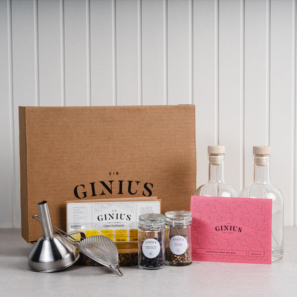 Ensemble complet de Gin Rose des bois