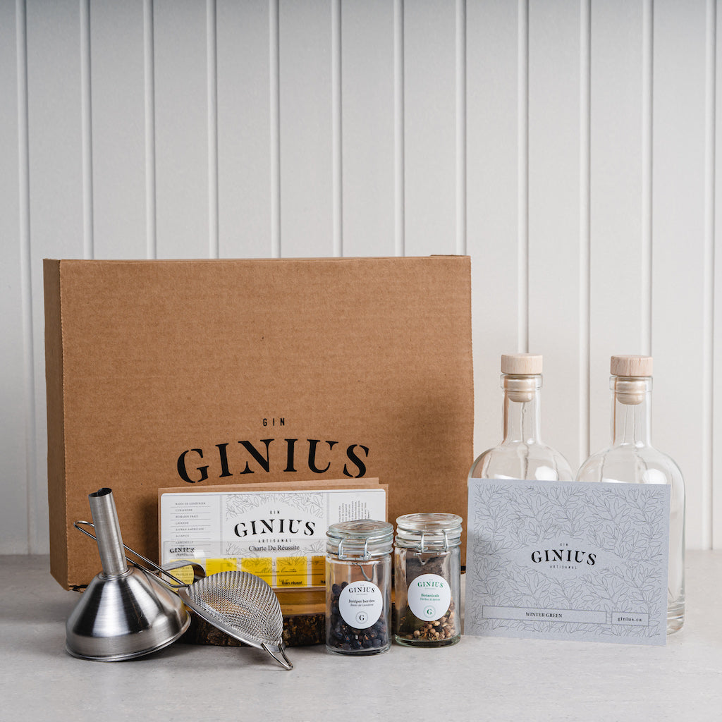 Ensemble maison de gin wintergreen