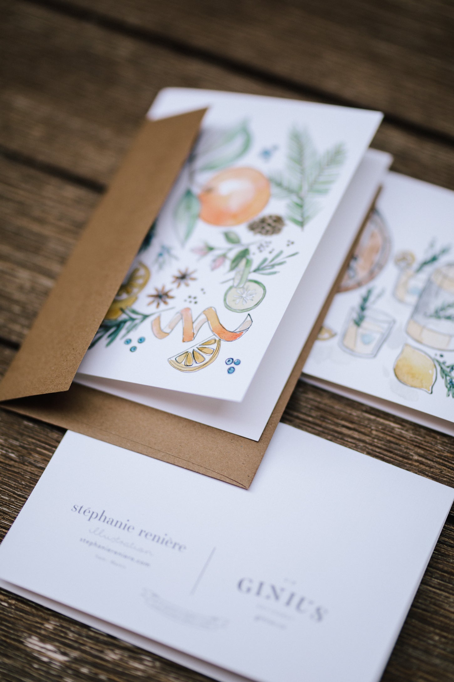 Watercolor greeting card